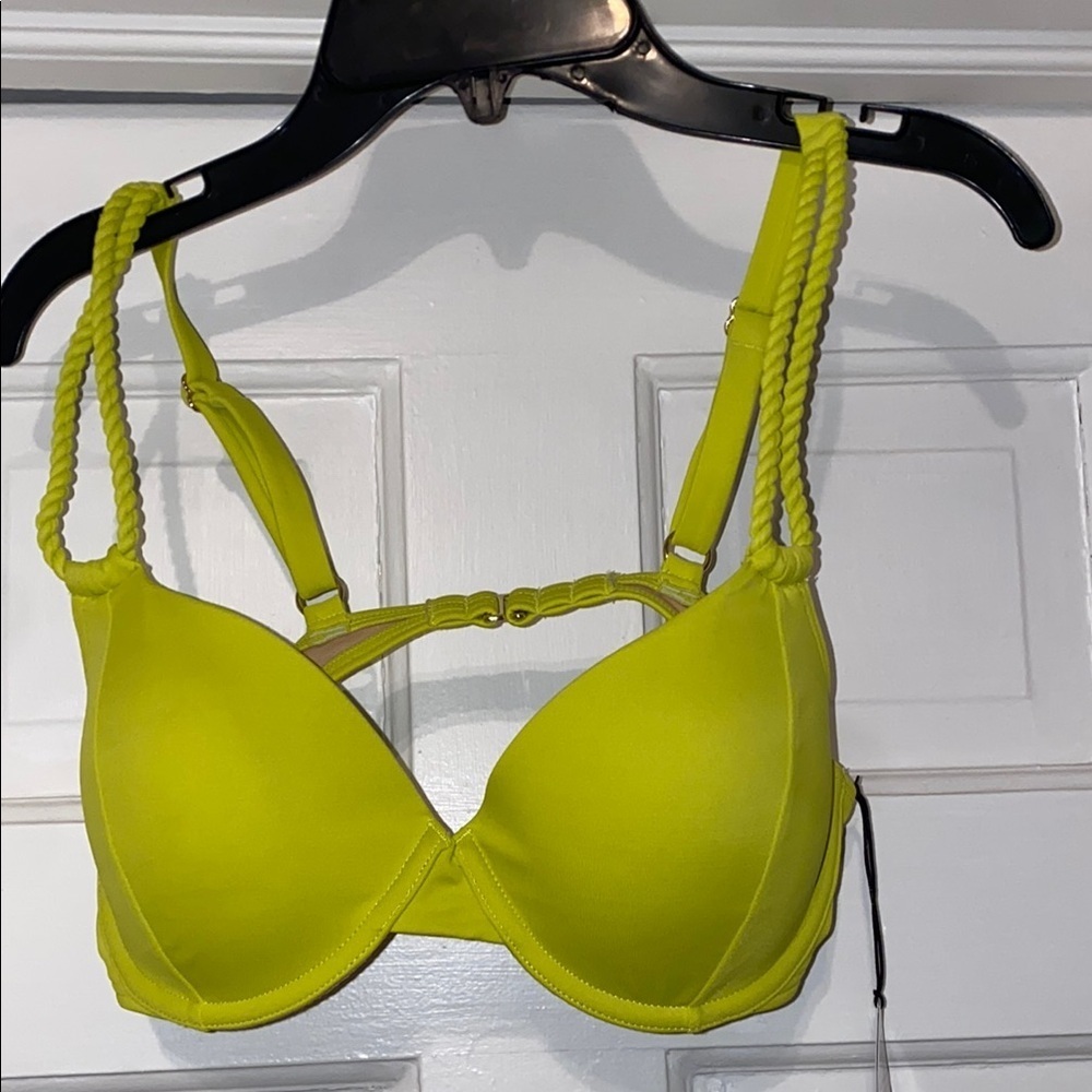 Shade & shore Vibrant Yellow bathing suit top